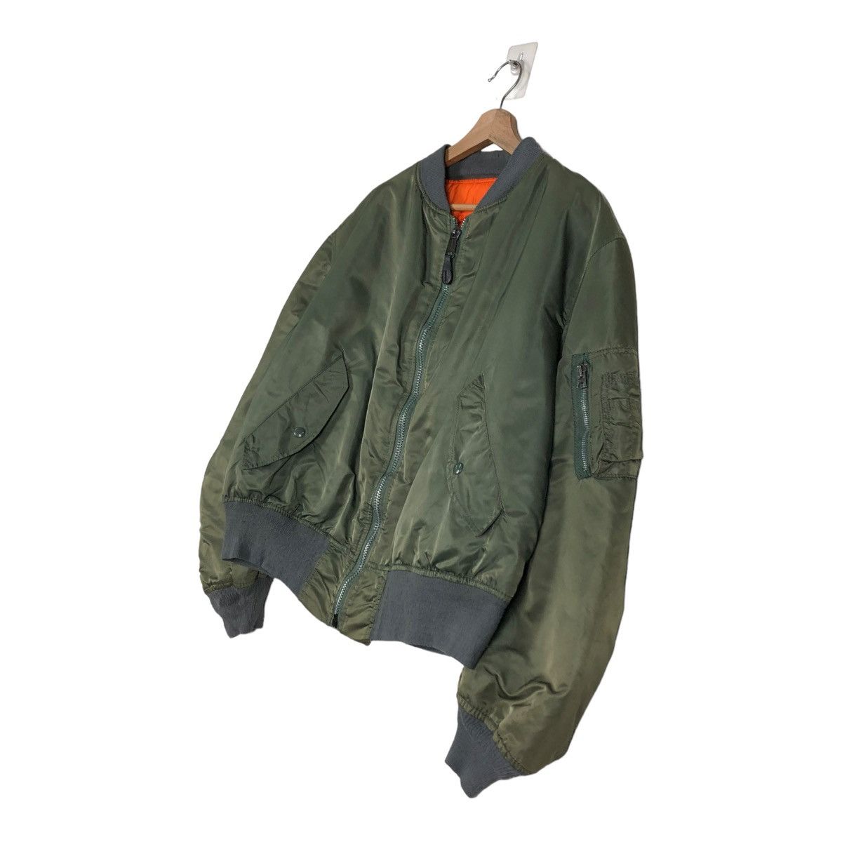 Alpha Industries 🔥VTG REVERSIBLE BOMBER JACKET MA-1 ALPHA INDUSTRIES USA Size US XL / EU 56 / 4 - 4 Thumbnail
