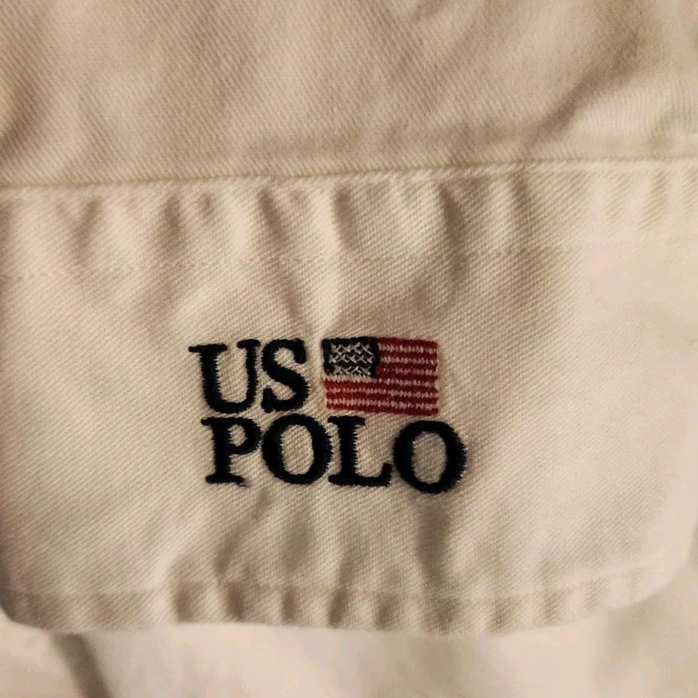 Polo Ralph Lauren VINTAGE Polo Ralph Lauren Rugby Polo White Shirt XL Men Long Sleeve Cotton with Pockets US Polo Sailing Heavy Cotton Size US XL / EU 56 / 4 - 2 Thumbnail