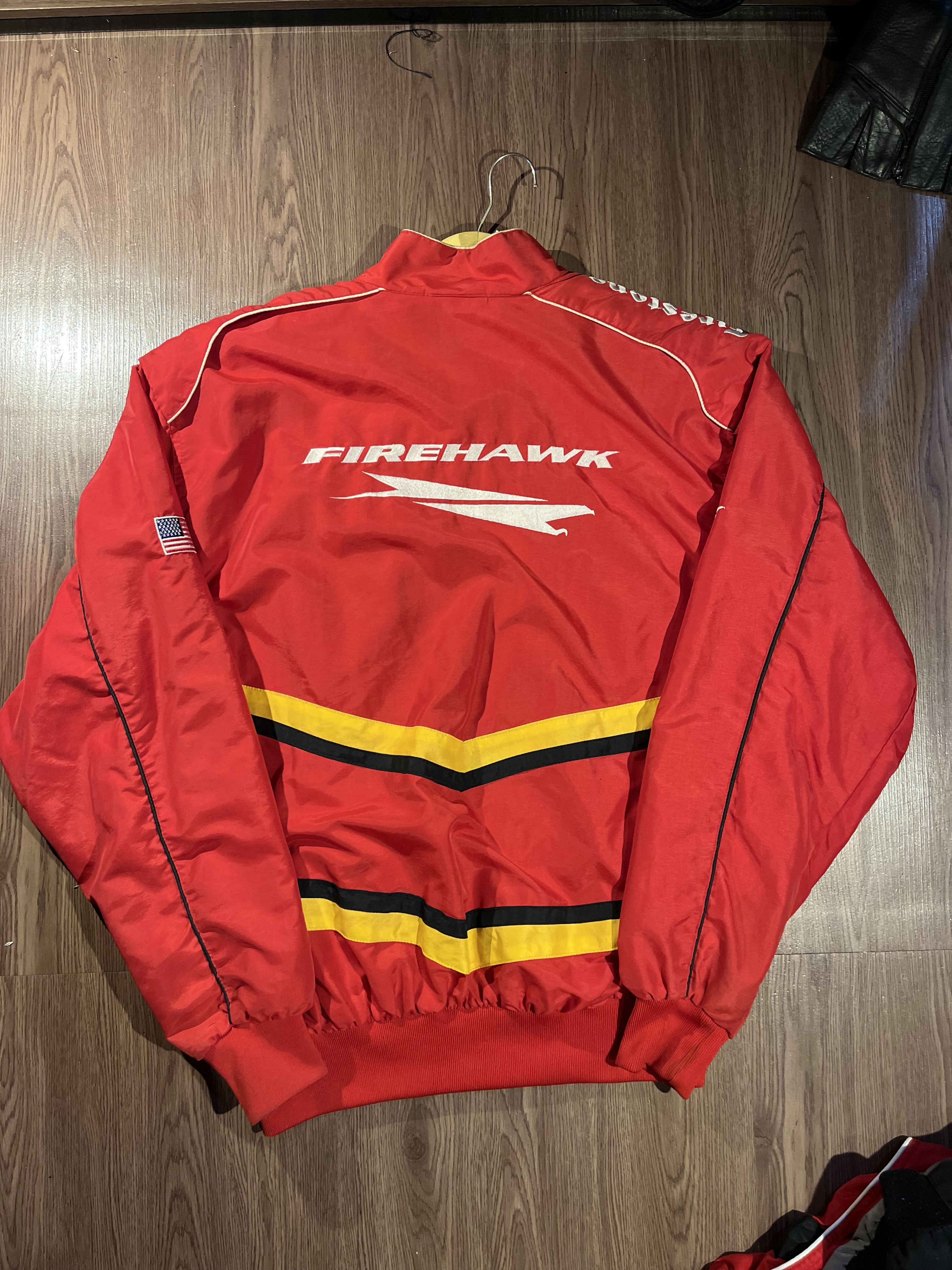 Vintage Nascar Firehawk 4 Times Champion Windbracker Jacket Size US XL / EU 56 / 4 - 5 Thumbnail