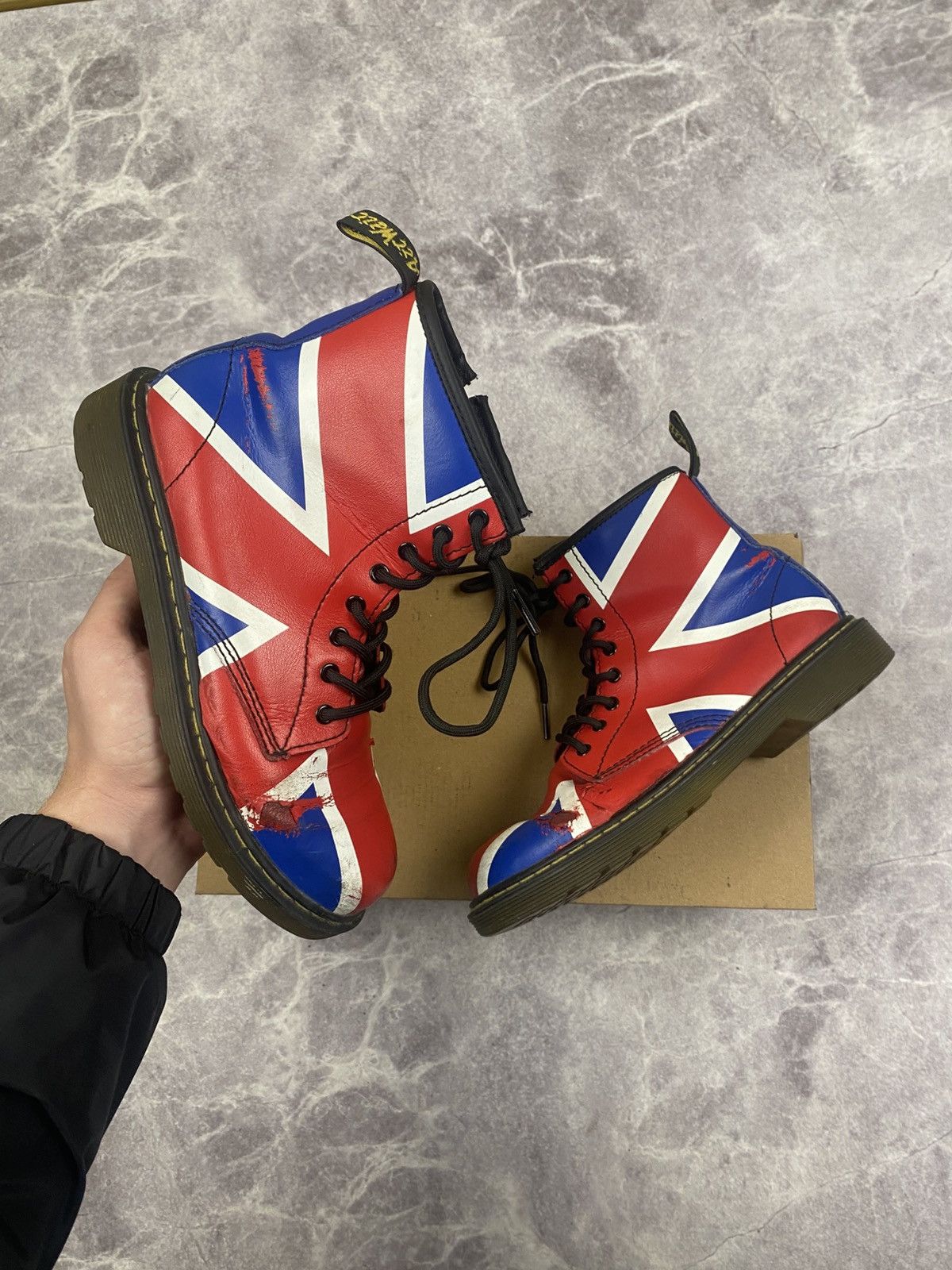 Dr. Martens Dr.Martens British Flag Rare Boots Y2K Size US 6 / IT 36 - 1 Thumbnail