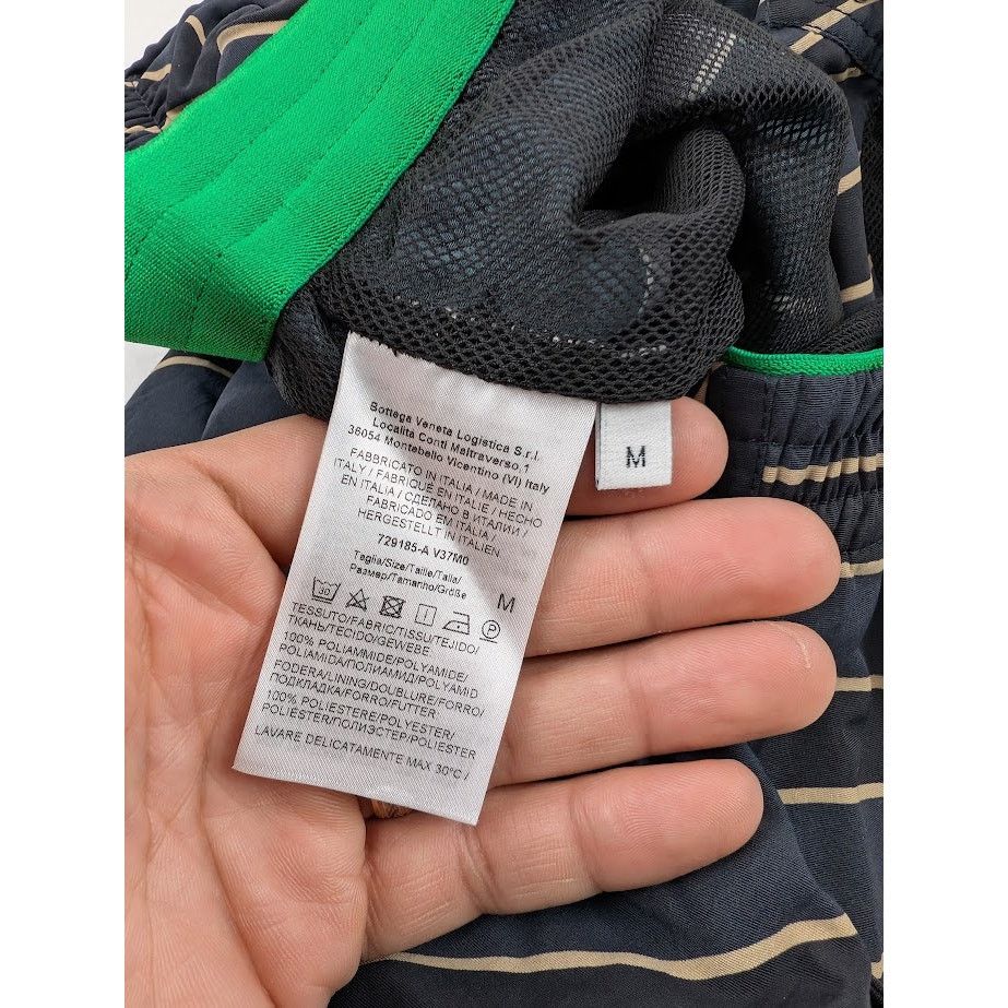 Bottega Veneta o1rshd1 Nylon Animal Print Boxer Short in Navy/Black/Sesame Size US 32 / EU 48 - 15 Thumbnail