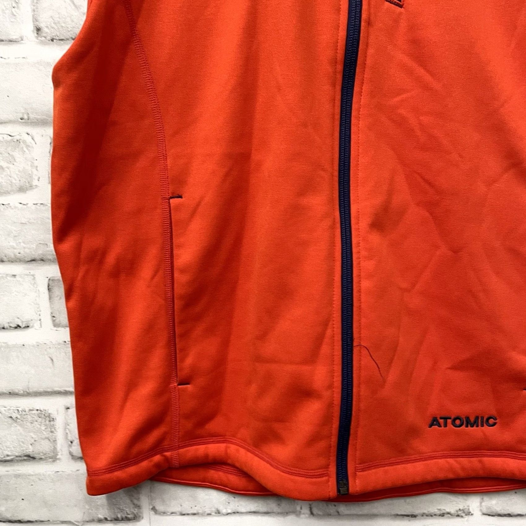 Atomic ATOMIC vest Zip-up Neon Orange Mens M Regular Polyester Jacket? Size US M / EU 48-50 / 2 - 3 Thumbnail