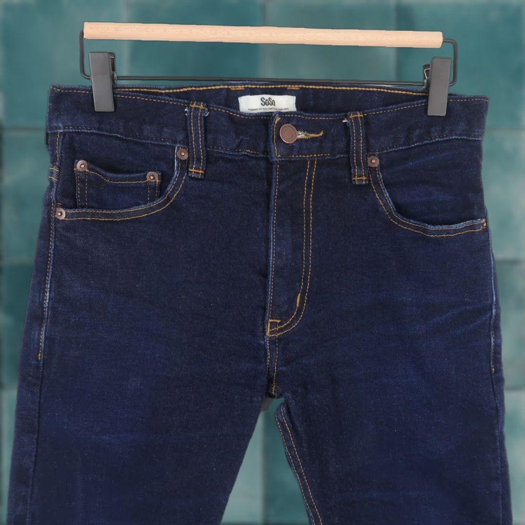 Soso Jeans Mens Jeans Slim 31 Blue Denim Skinny Fit Dark Wash 5-Pocket Soso Mens Color Blue Vintage No Mulit-Brand?