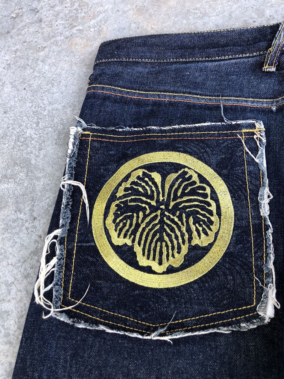 RMC Jeans Red Monkey Company Embroidered Jeans Distressed Jeans Size US 34 / EU 50 - 15 Thumbnail