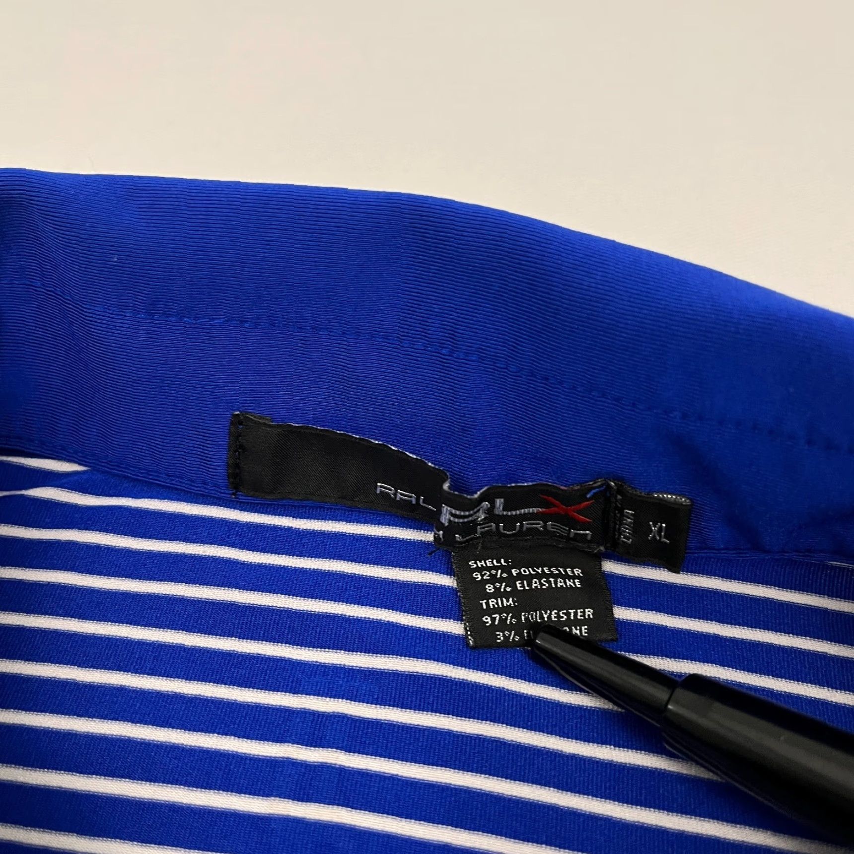 RLX Ralph Lauren RLX Ralph Lauren Polo Golf Harbour Town Links Mens XL Blue Shirt Sports Preppy Logo Classic Knit Short Sleeve Activewear Size US XL / EU 56 / 4 - 4 Thumbnail
