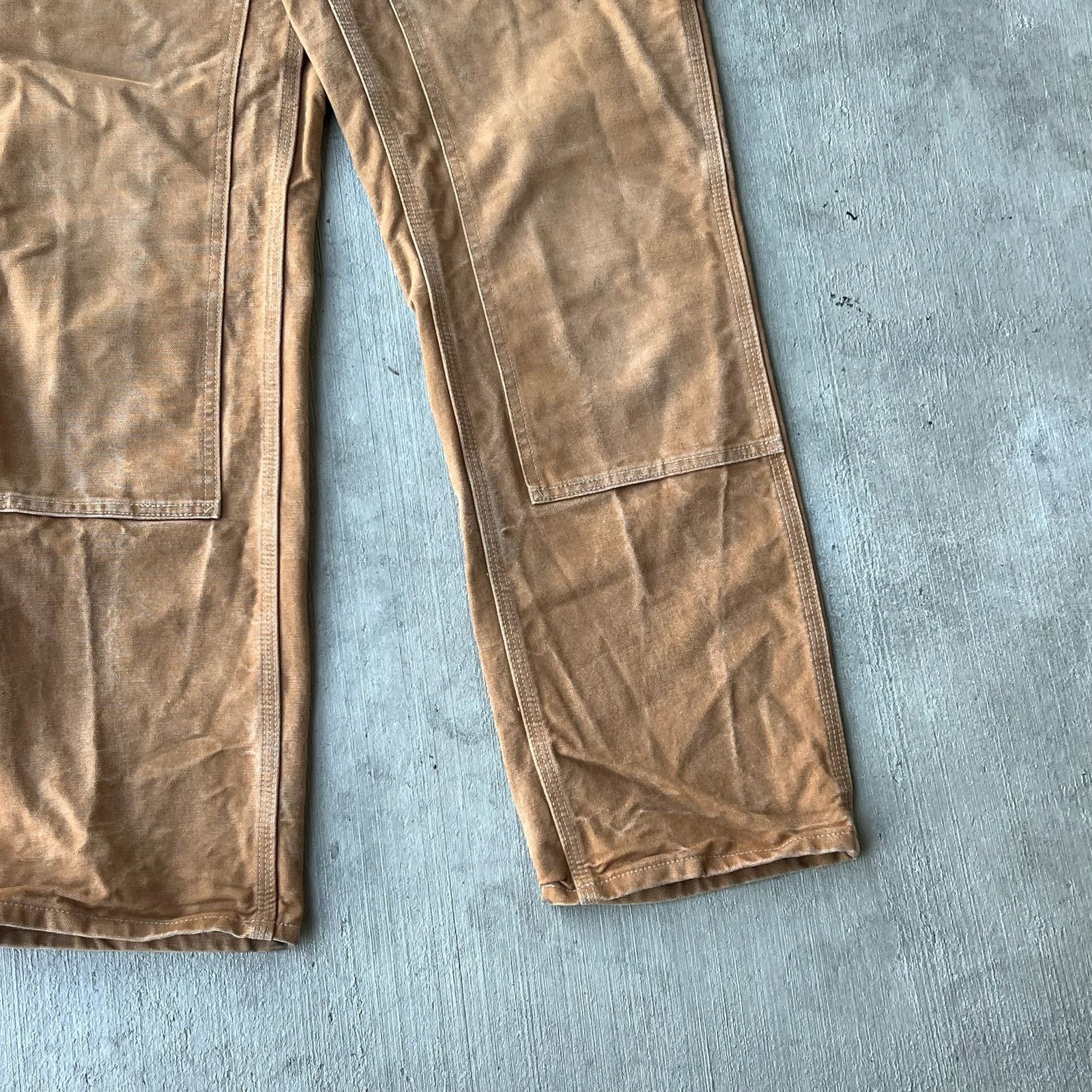 Carhartt × Vintage Carhartt brown double knee work wear carpenter pants Size US 28 / EU 44 - 8 Thumbnail