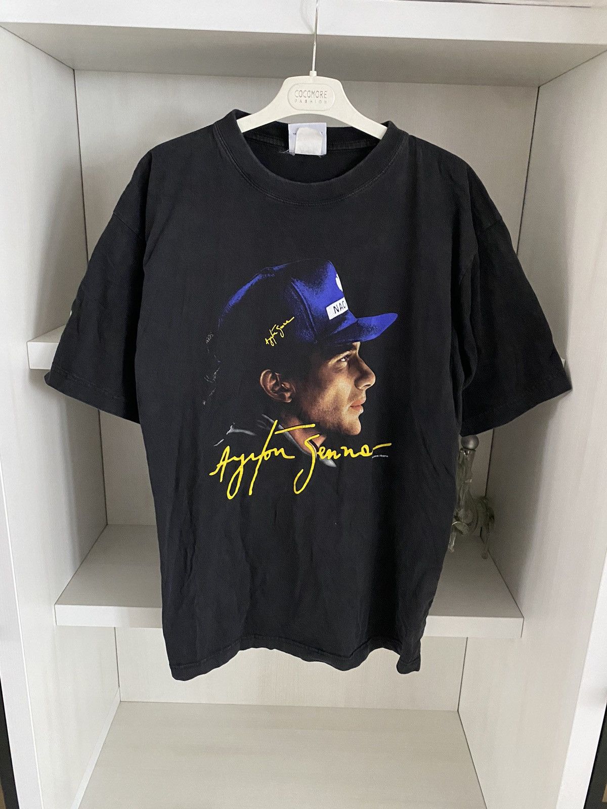 Formula 1 1987 Ayrton Senna Formula 1 World Championship Tee Size US L / EU 52-54 / 3 - 1 Thumbnail