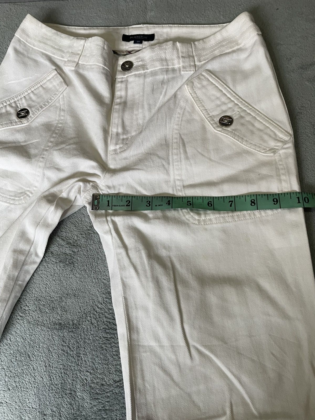 Burberry Burbbery Casual Vintage Pants Denim White Size US 30 / EU 46 - 5 Thumbnail
