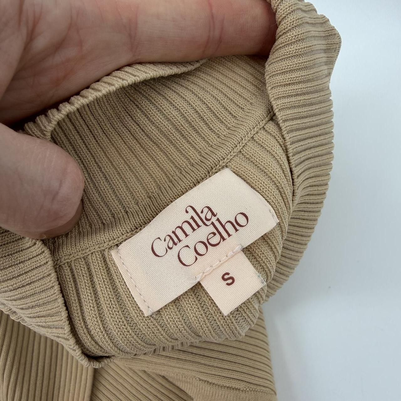 Camila Coelho Camila Coelho Eliza Tan ribbed crop top Size S Size S / US 4 / IT 40 - 4 Thumbnail