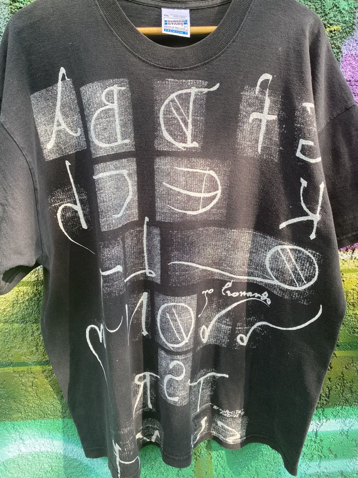 Vintage Vintage 90s Leonardo Davinci art tee Size US XXL / EU 58 / 5 - 3 Thumbnail