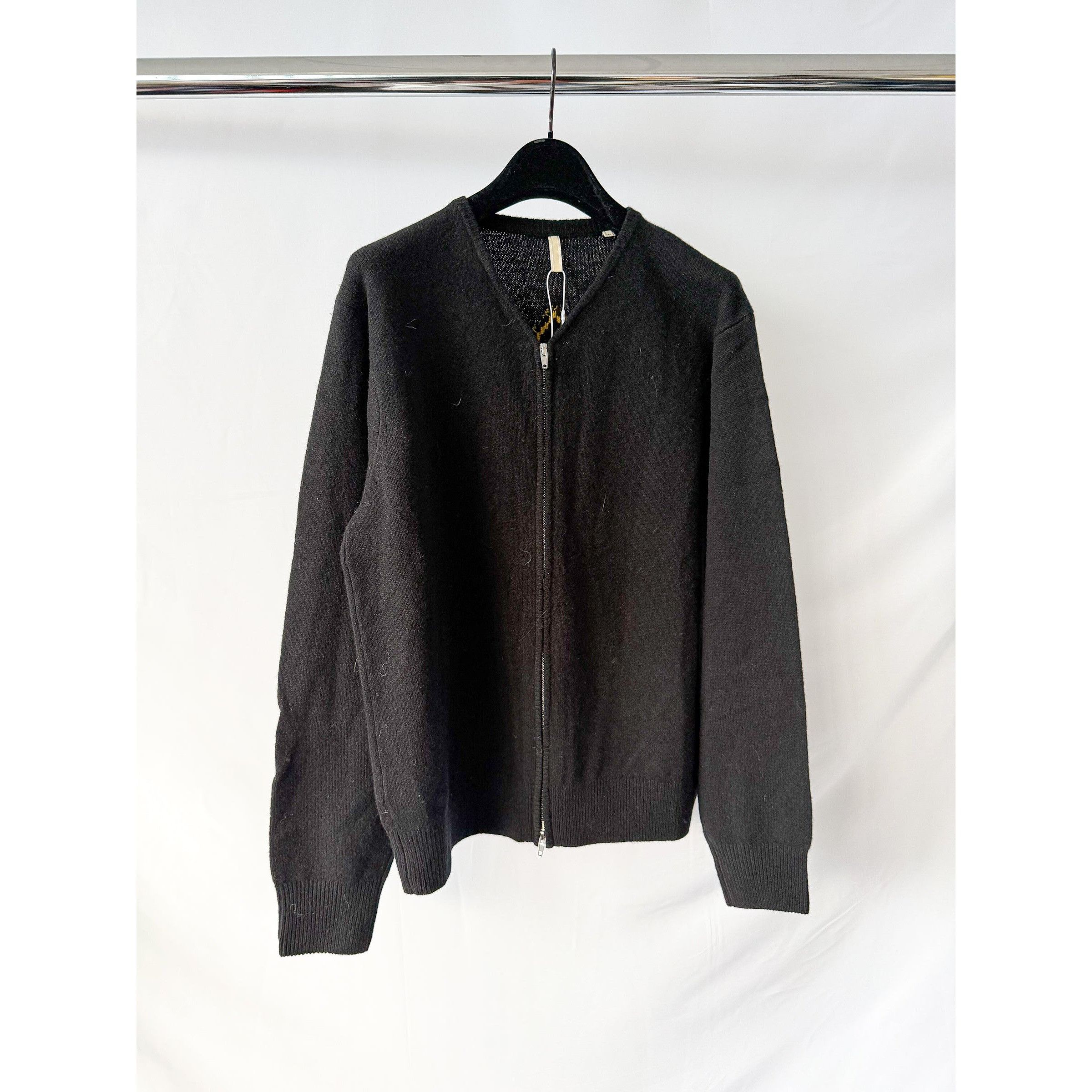 Sunflower Sunflower Black Movie Merino Wool Zip Cardigan Size US XL / EU 56 / 4 - 2 Thumbnail