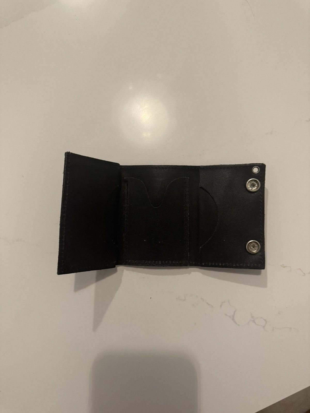 Vintage Vintage Biker Style Leather Wallet Size ONE SIZE - 4 Thumbnail