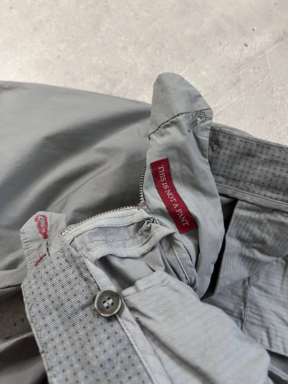 Other Camicissima Milano Gray / Silver Men’s Cotton Classic Pants Size US 34 / EU 50 - 4 Thumbnail