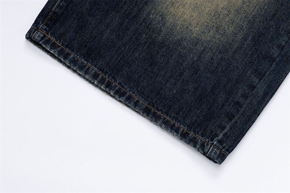 Vintage Men's American Retro Vibe Wide-Leg Distressed Denim Shorts Size US 32 / EU 48 - 5 Thumbnail