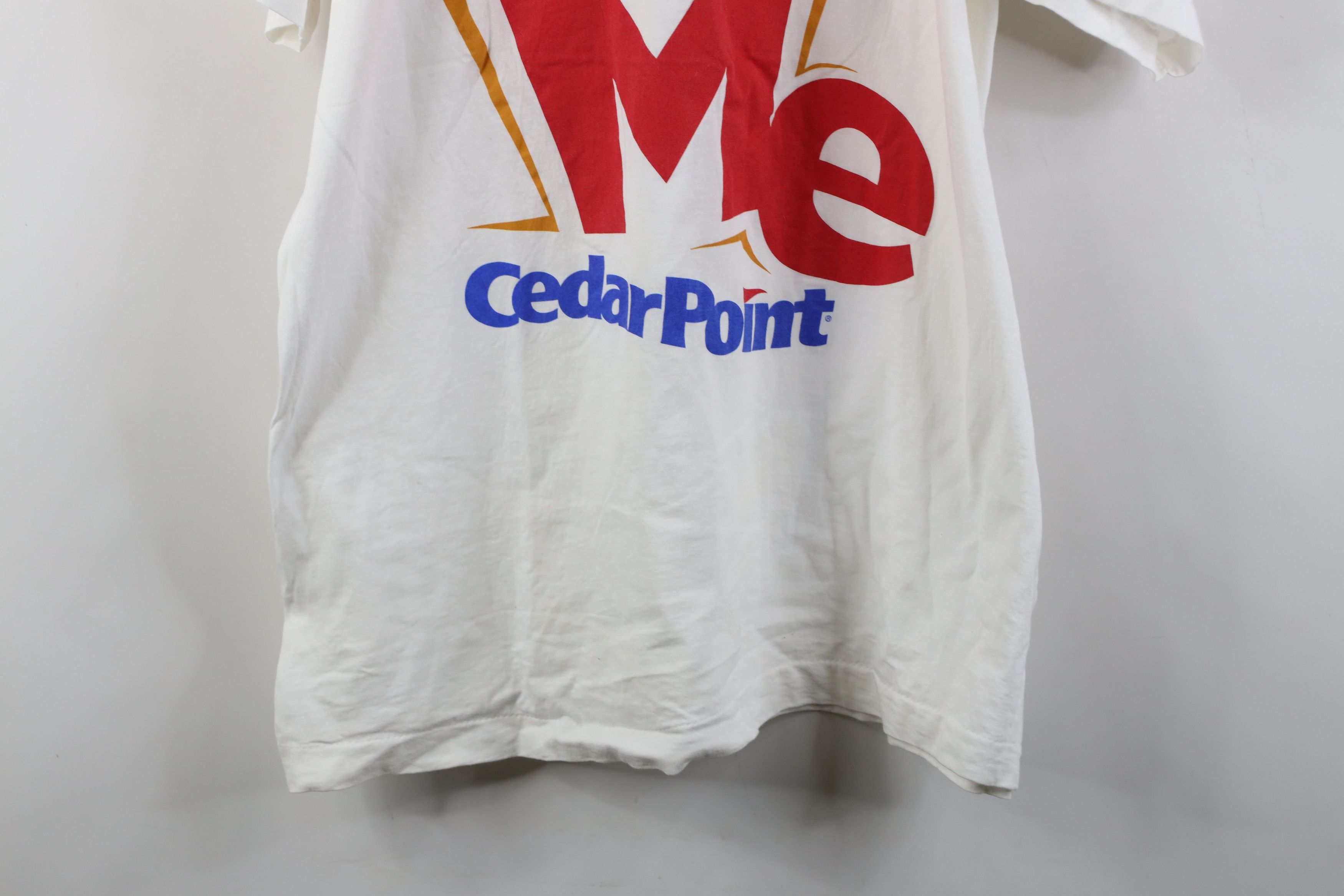 Vintage Vintage 80s 90s Me Cedar Point Amusement Park T-Shirt White Size US XL / EU 56 / 4 - 3 Thumbnail