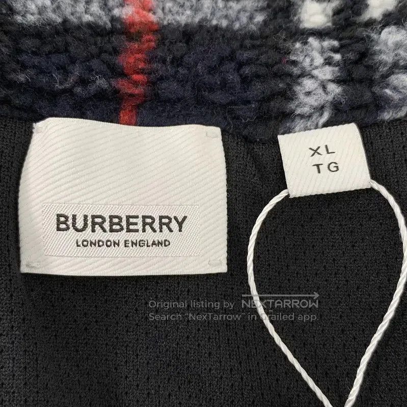 Burberry Burberry Blue Fleece Jacket for Men. Size US XL / EU 56 / 4 - 6 Thumbnail