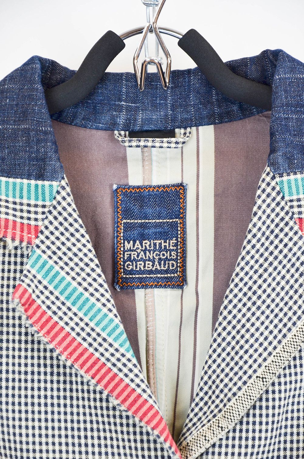 Marithe + Francois Girbaud Marithe Francois Girbaud Patchwork Linen Blazer – Size 38 Size XS / US 0-2 / IT 36-38 - 7 Thumbnail