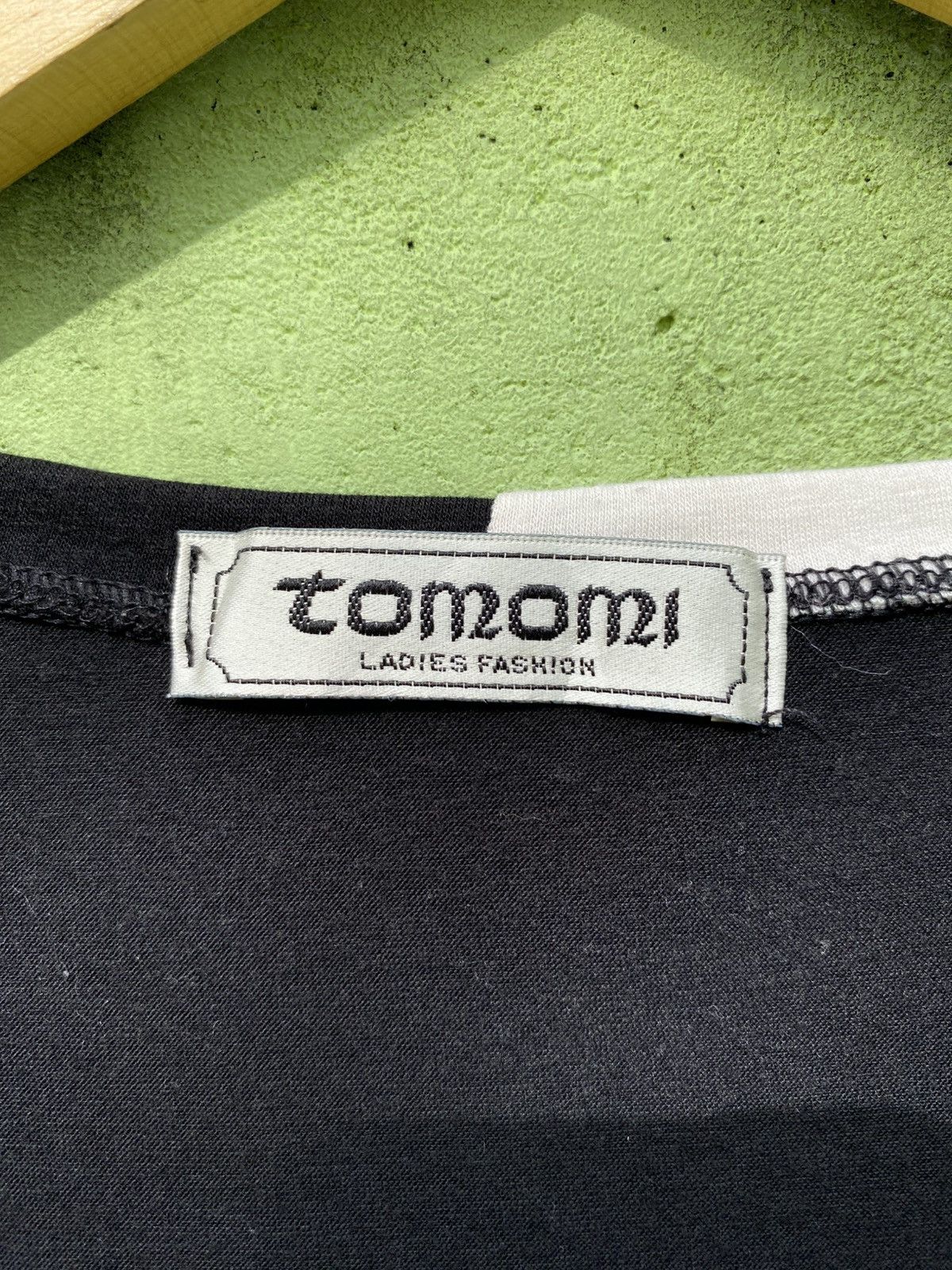 Japanese Brand Tomomi Ladies Fashion Split Two-Tone Monochrome Illustration Size M / US 6-8 / IT 42-44 - 7 Thumbnail