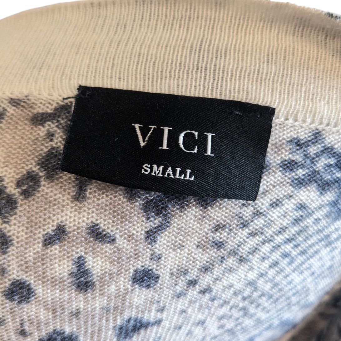 Other VICI Snakeskin Knit Wool Lightweight Cardigan Small Size S / US 4 / IT 40 - 7 Thumbnail