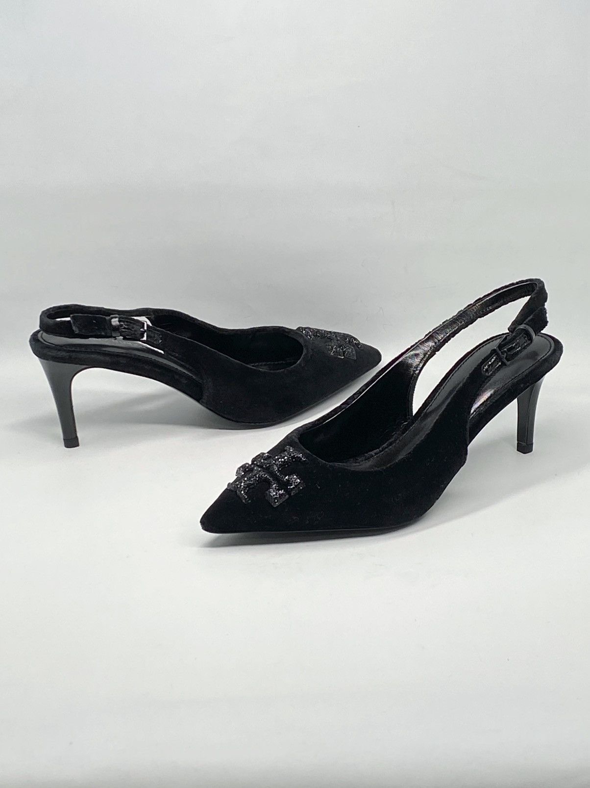 Tory Burch Tory Burch Eleanor Velvet Slingback Pointed Toe Pump size 6 Size US 6 / IT 36 - 10 Thumbnail