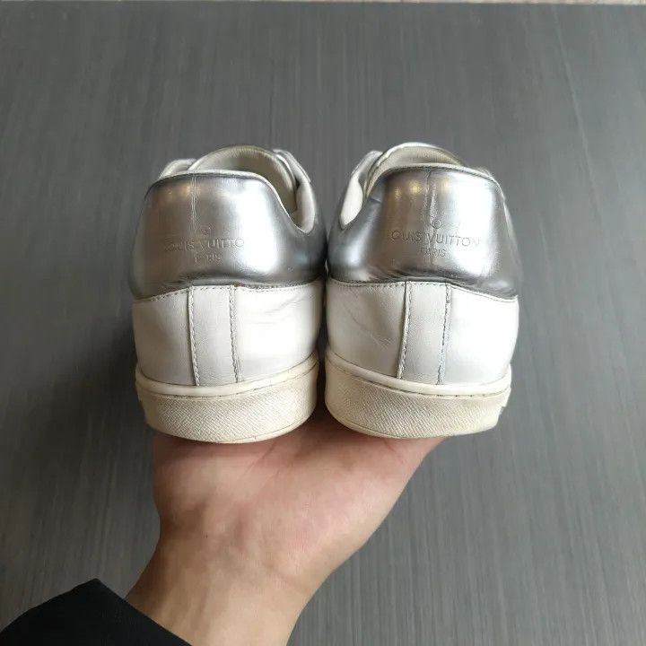Louis Vuitton Louis Vuitton Silver Trim Leather Sneakers -2508 Size US 8.5 / EU 41-42 - 1 Thumbnail