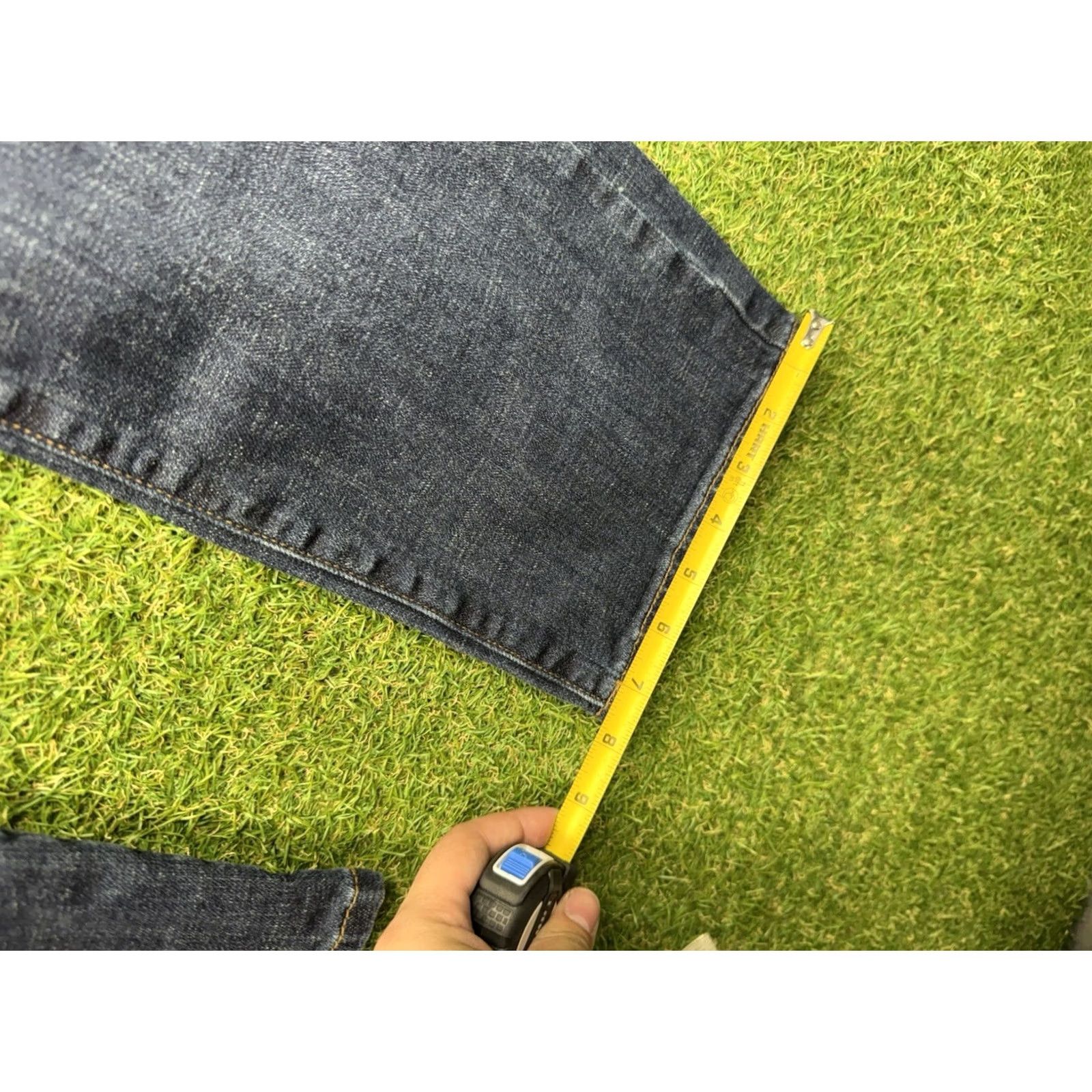 Lucky Brand Lucky Brand Jeans Mens 32X30 221 Original Straight USA Made Dark Blue Denim Slimming Pocket 5-Pocket Regular Fit Color Blue Mens Jeans Size US 32 / EU 48 - 5 Thumbnail