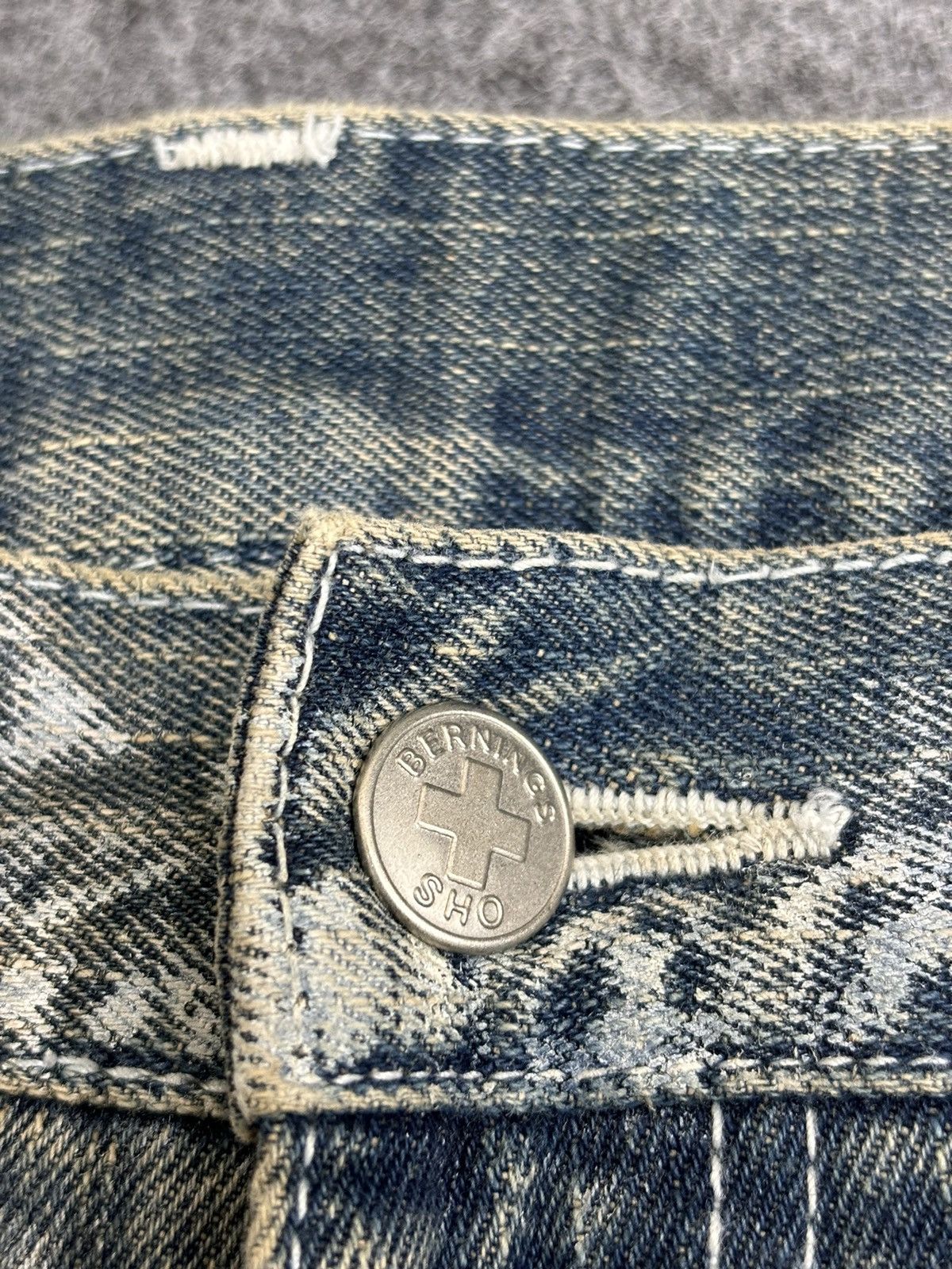 Japanese Brand 🔥FLARE🔥BERNINGS SHO Japan Punk Designer Junya Denim F546 Size US 30 / EU 46 - 12 Thumbnail