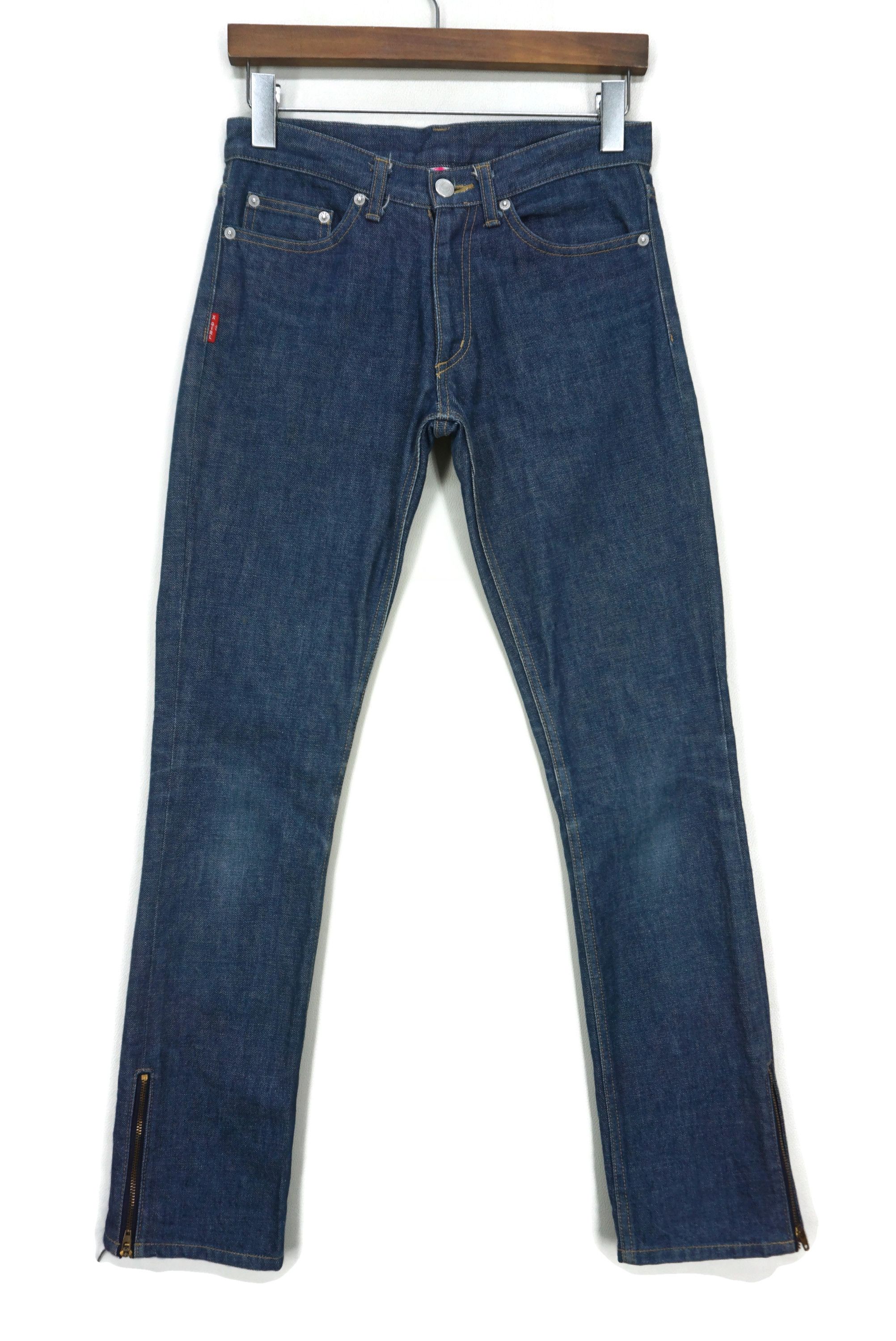 Japanese Brand X-girl Jeans Size W29xL29.5 Slim Skinny Zipper Hem Denim Size 26" / US 2 / IT 38 - 1 Thumbnail