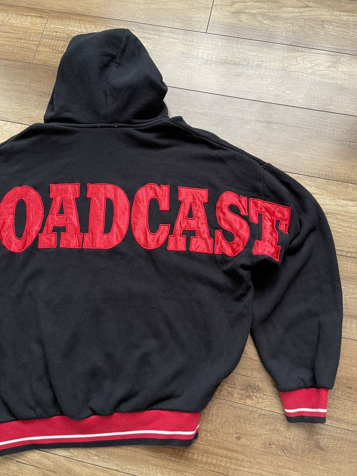 Vintage Gyda Broadcast Japanese Zip Hoodie Big Logo Size XL / US 12-14 / IT 48-50 - 3 Thumbnail