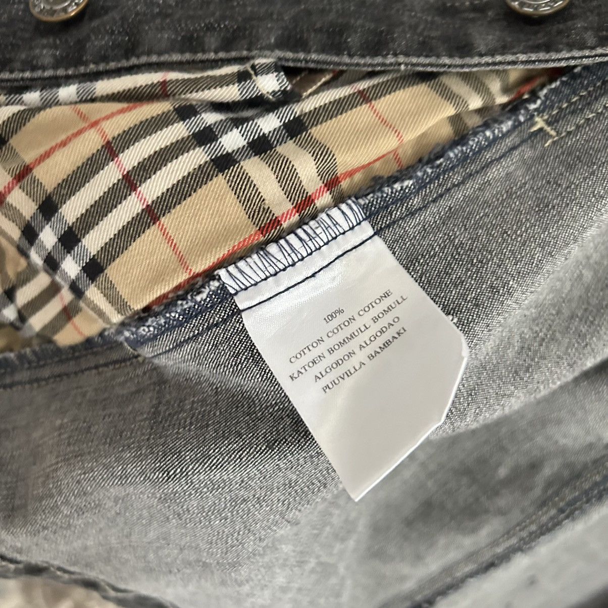 Burberry × Japanese Brand × Vintage Vintage Burberry denim jacket katana nova check Size US L / EU 52-54 / 3 - 8 Thumbnail