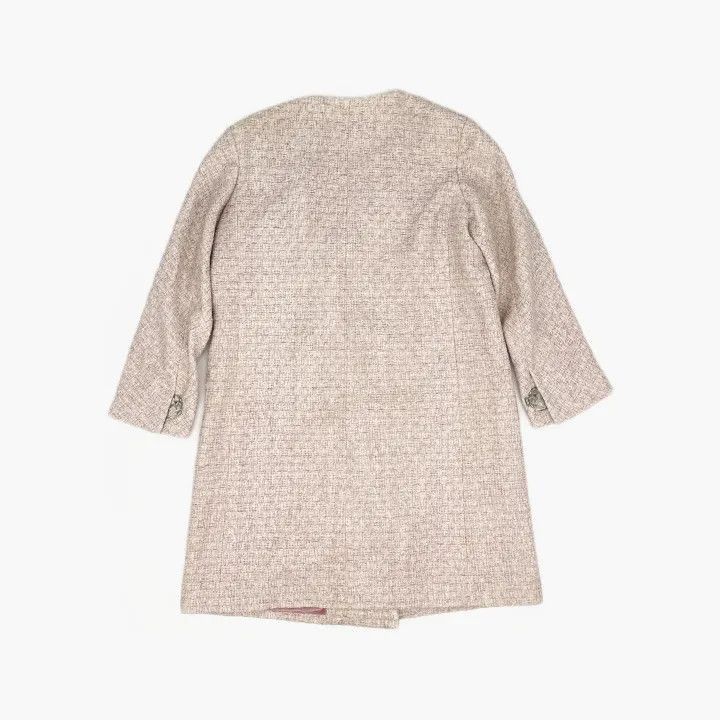 Chanel Chanel Pink Long Knit Coat for Women Size L / US 10 / IT 46 - 3 Thumbnail