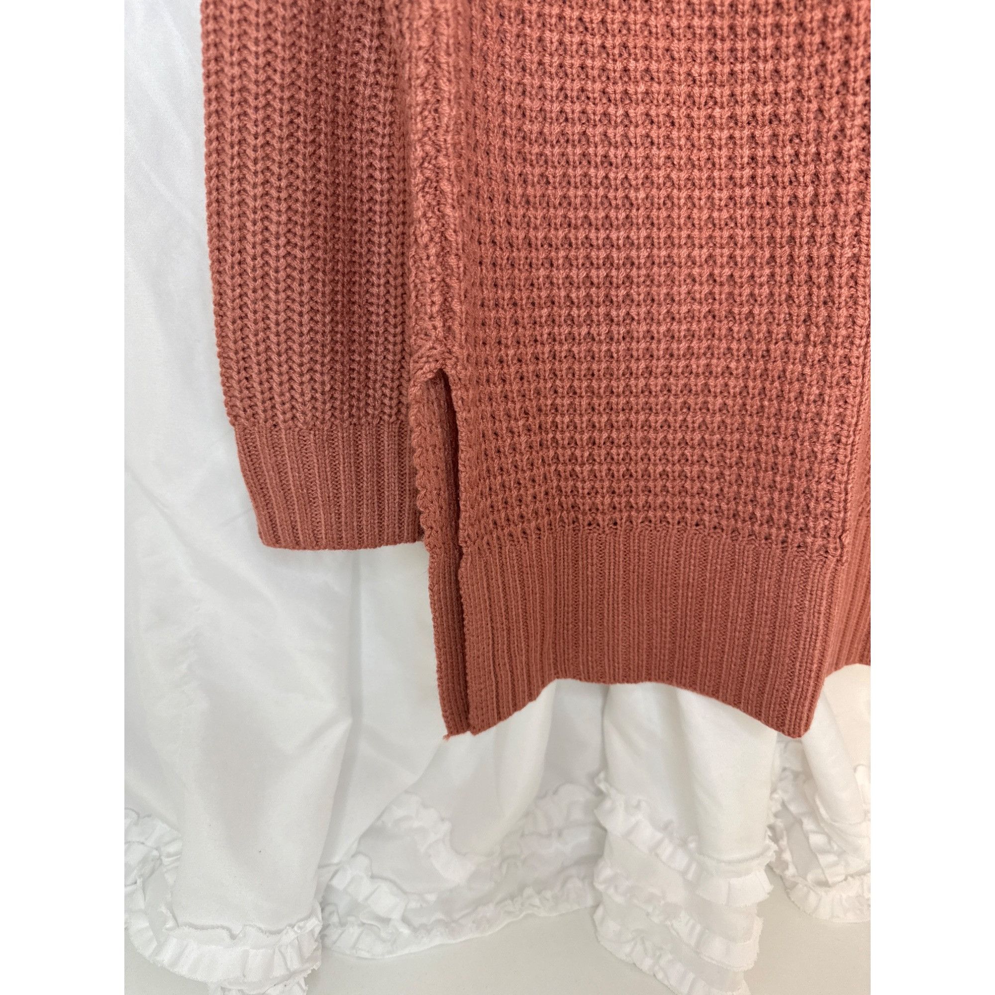 Arizona Jean Co. Arizona Jean Co. Womens XS Oversized Rose Pink Textured Knit Size XS / US 0-2 / IT 36-38 - 3 Thumbnail