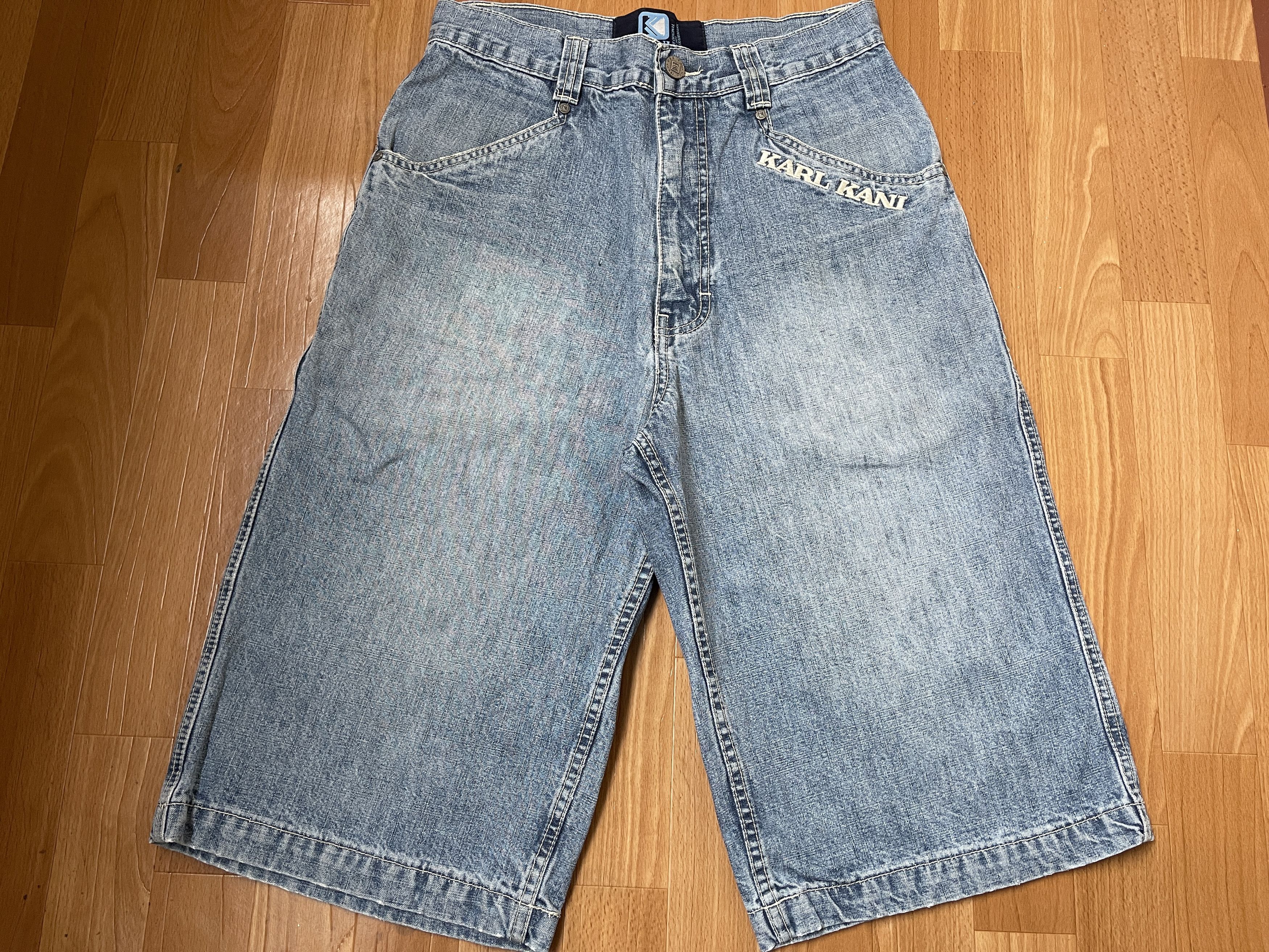 Karl Kani KARL KANI shorts, baggy, vintage Kani jeans 90s hip hop W 28 Size US 28 / EU 44 - 3 Thumbnail