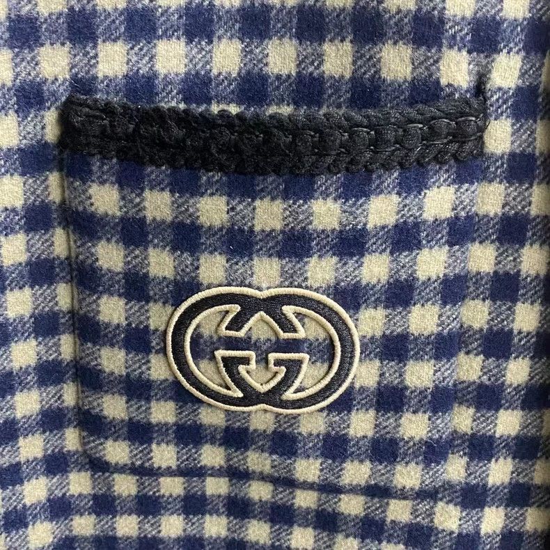 Gucci Gucci The latest black and white plaid logo jacket 2501-Nex Size US L / EU 52-54 / 3 - 6 Thumbnail