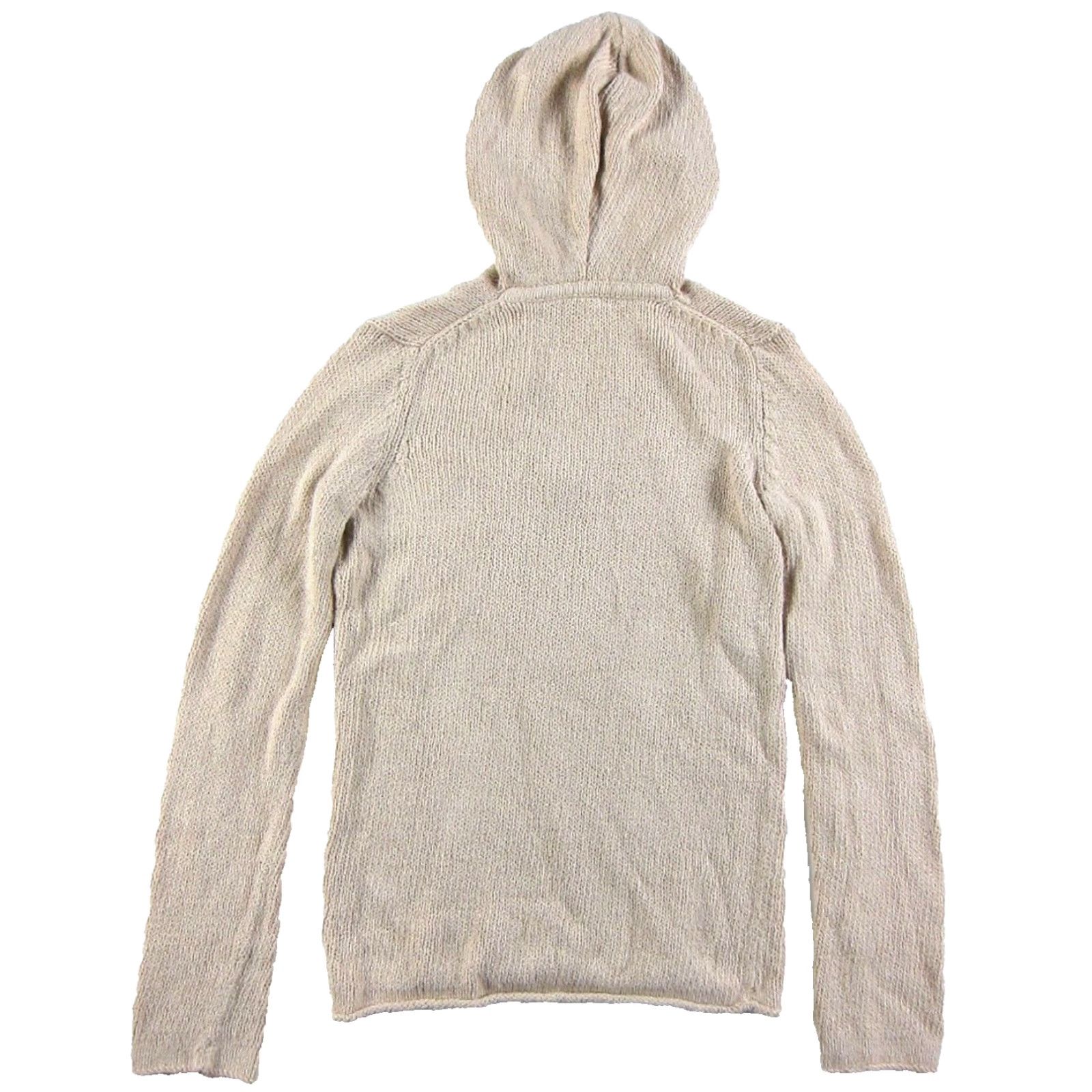 J.Crew J.Crew Pale Pink 100% Cotton Knit Long Sleeve Hooded Pullover Sweater XS Size XS / US 0-2 / IT 36-38 - 2 Thumbnail