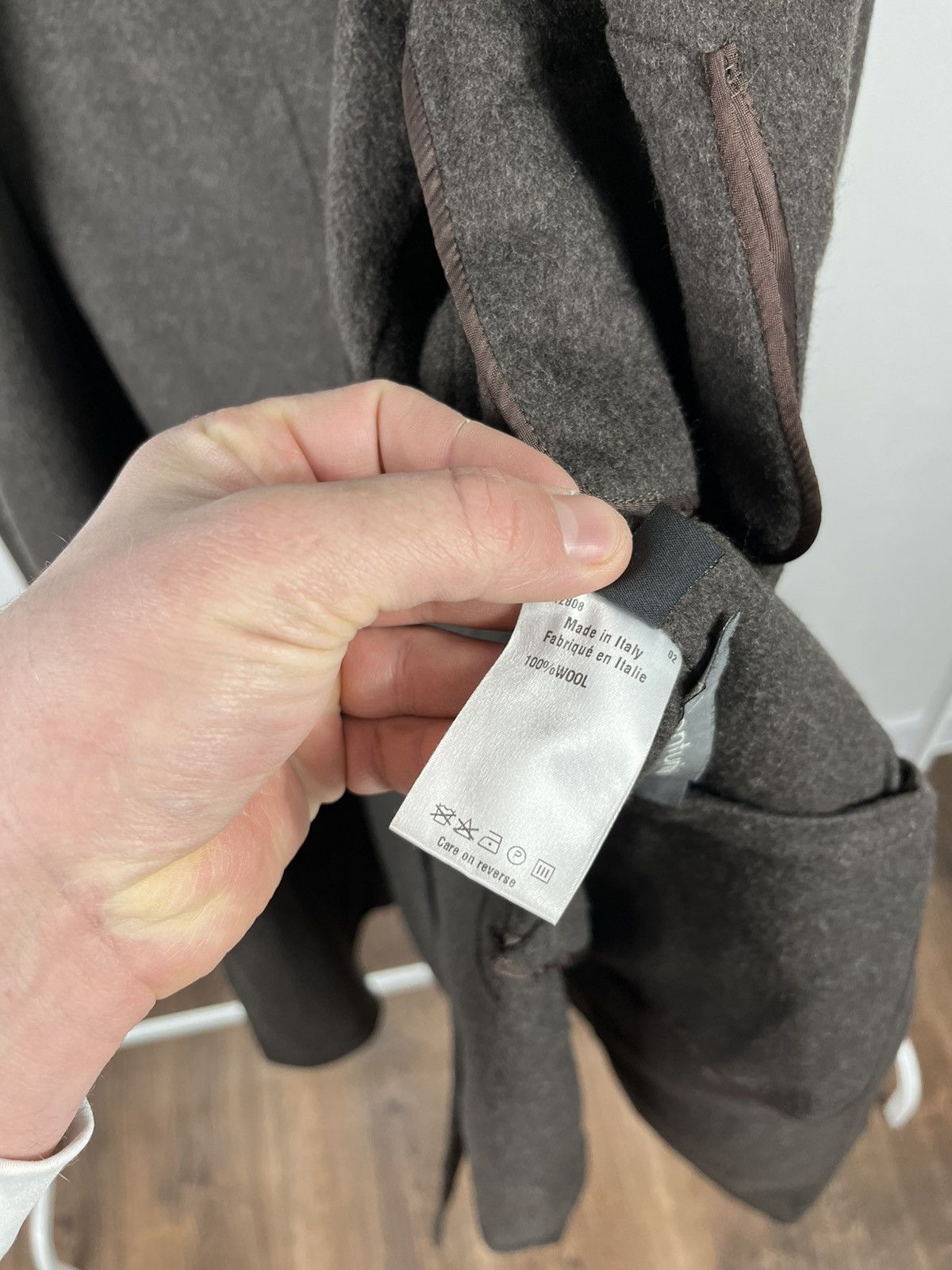 Other I Venturini Women’s Wool Coat Brown Made in Italy Size L / US 10 / IT 46 - 10 Thumbnail