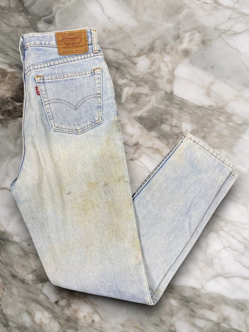 Levi's vintage levis 626 light wash denim nice design Size US 29 - 2 Thumbnail