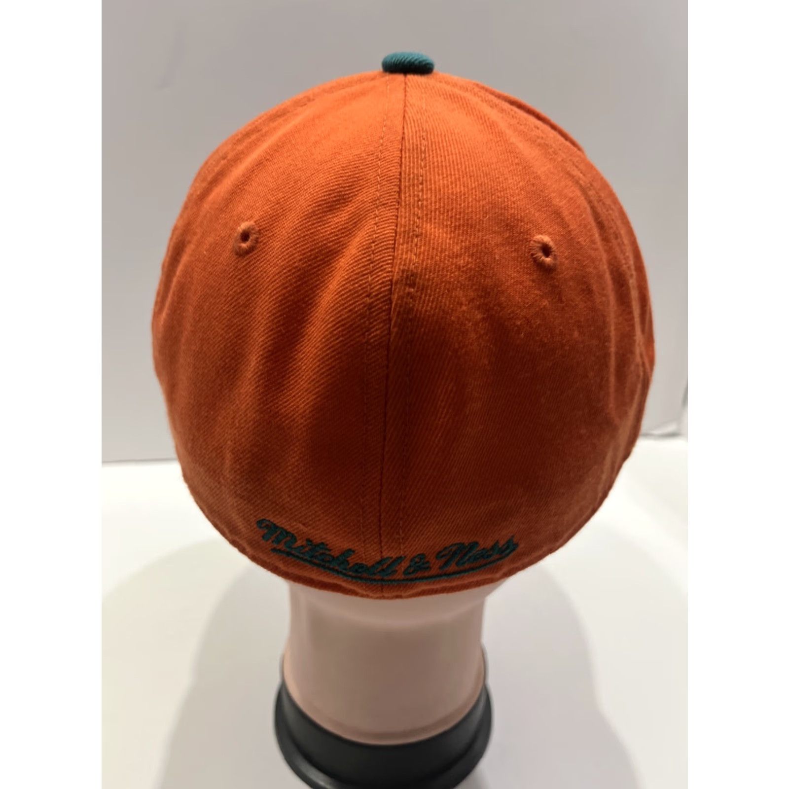 Mitchell & Ness VINTAGE Hat Miami Dolphins Cap Mitchell & Ness Sz 7 3/8 Fitted Wool Football Logo Size ONE SIZE - 3 Thumbnail