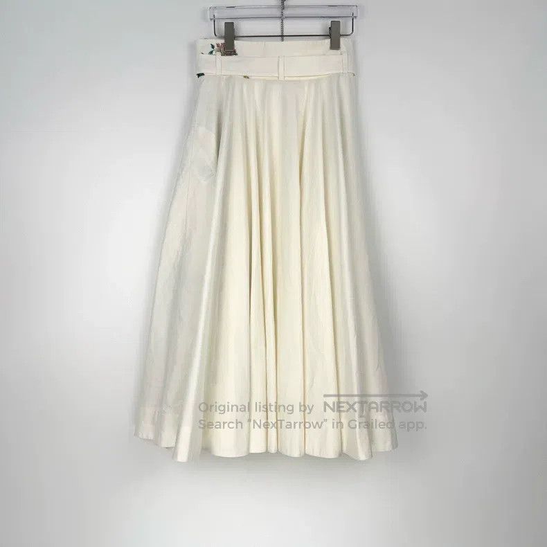 Dior Dior White floral pattern table skirt Size 25" / US 0 / IT 36 - 4 Thumbnail