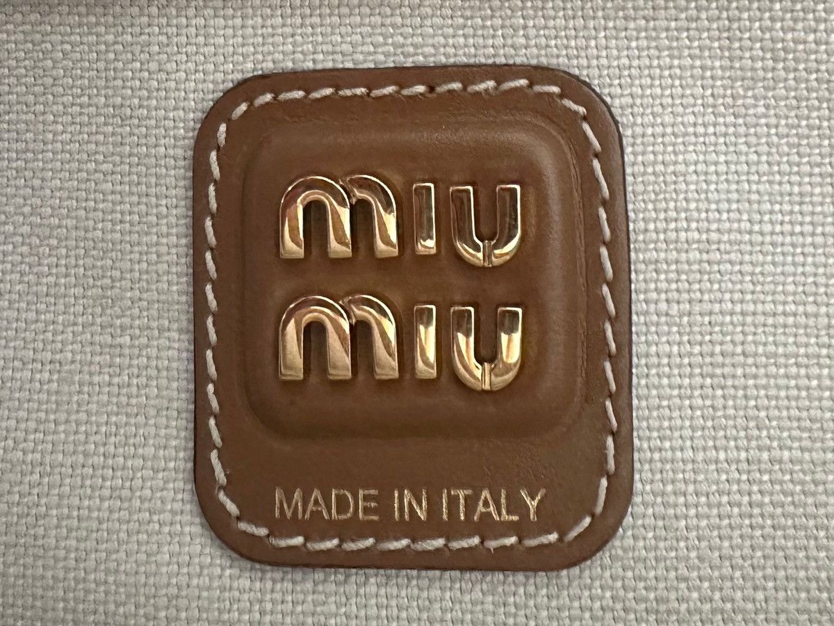 Miu Miu Miu Miu Ivy Corduroy Shopping Bag Cinnamon Size ONE SIZE - 6 Thumbnail