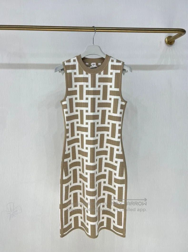 Hermes Hermes “Mosaique” Knit Sleeveless Dress Size XS / US 0-2 / IT 36-38 - 1 Thumbnail