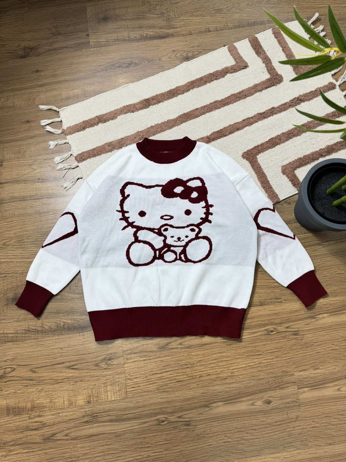 Cartoon Network HELLO KITTY KNITTED CUTE SWEATER Size M / US 6-8 / IT 42-44 - 1 Thumbnail