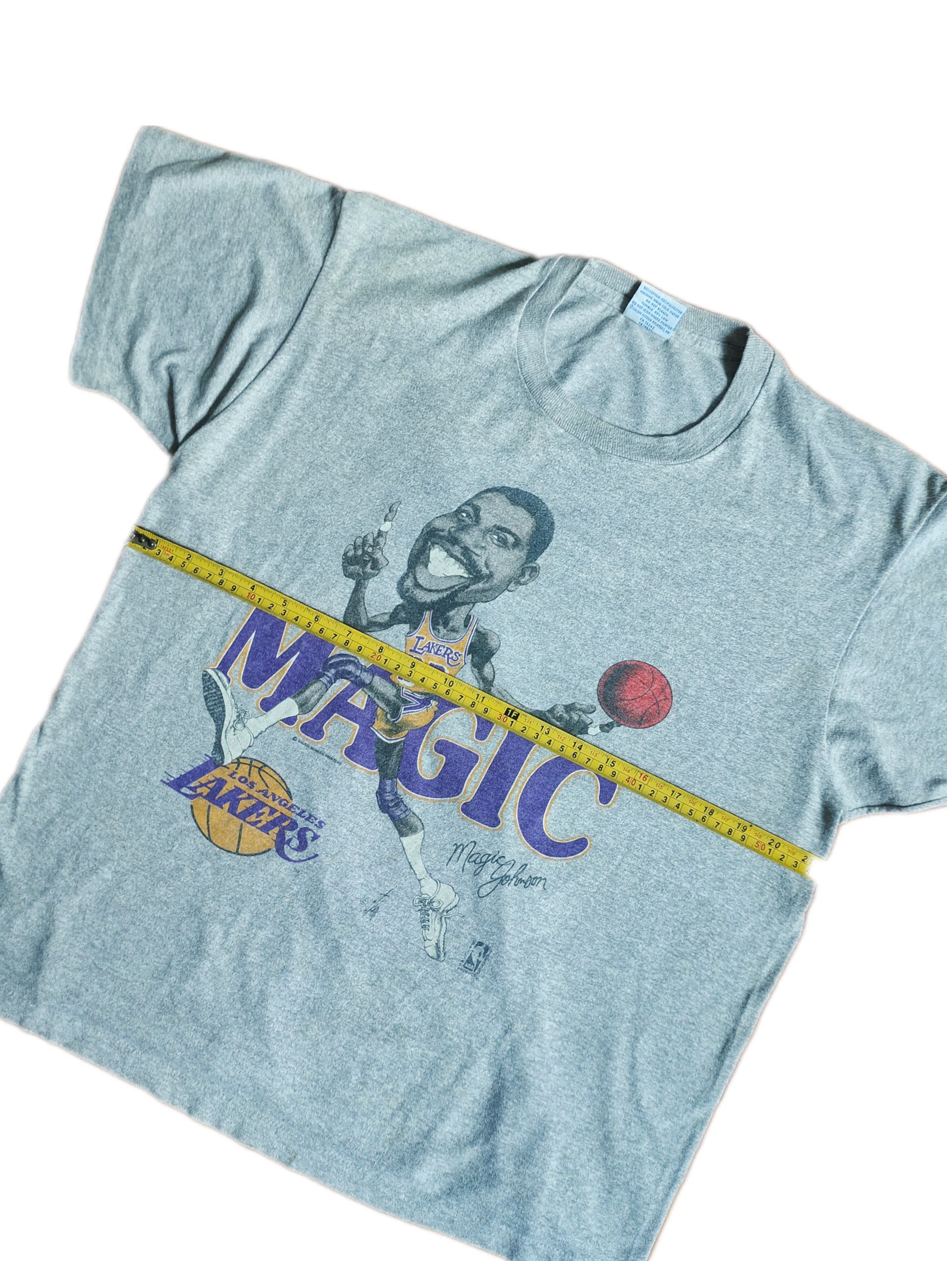 NBA × Salem Sportswear × Vintage Vintage Magic Johnson Caricature 1989 T-shirt Size US XL / EU 56 / 4 - 10 Thumbnail