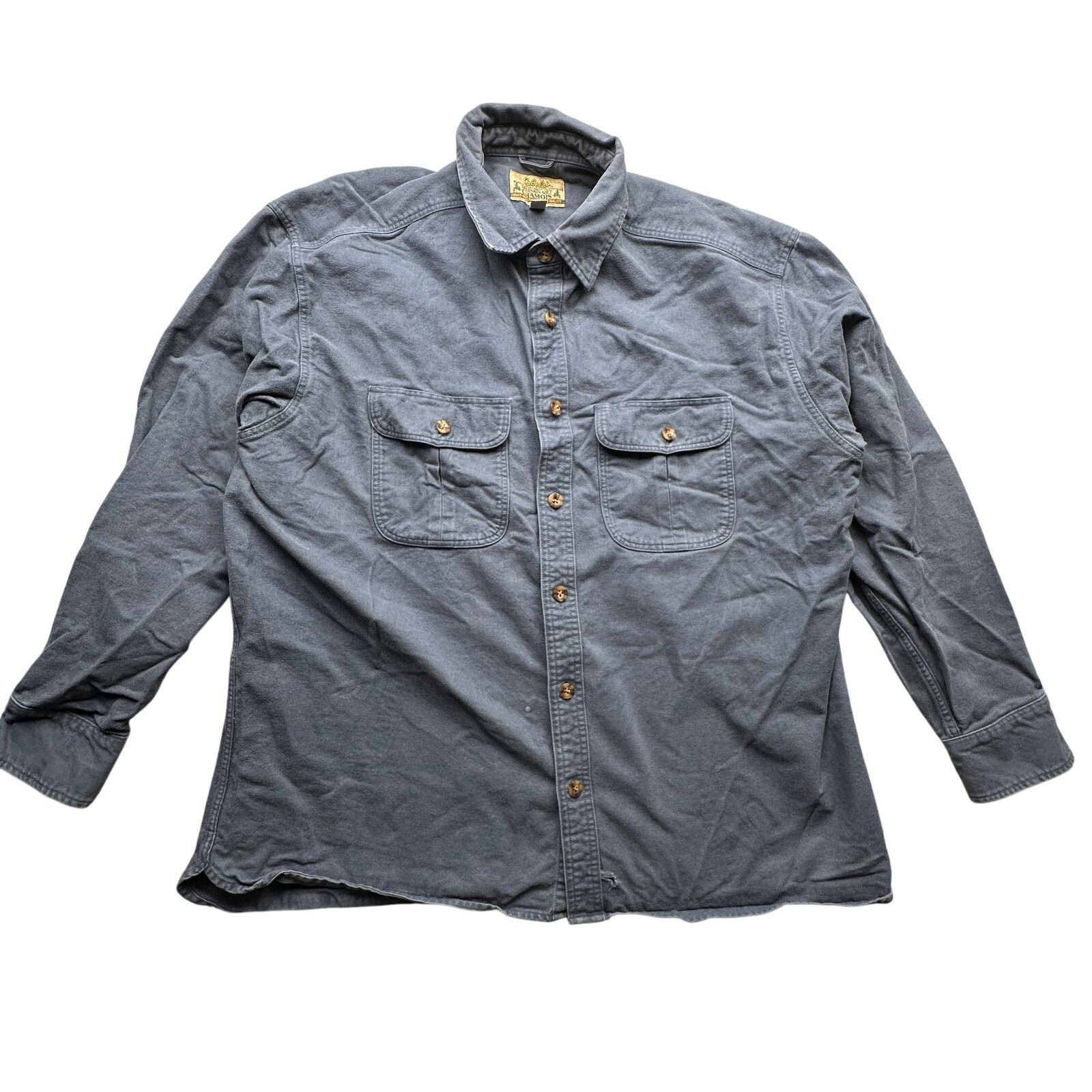 Cabelas Cabela's Deerskin Soft Chamois Button Up Shirt Mens XL Blue Size US XL / EU 56 / 4 - 1 Thumbnail