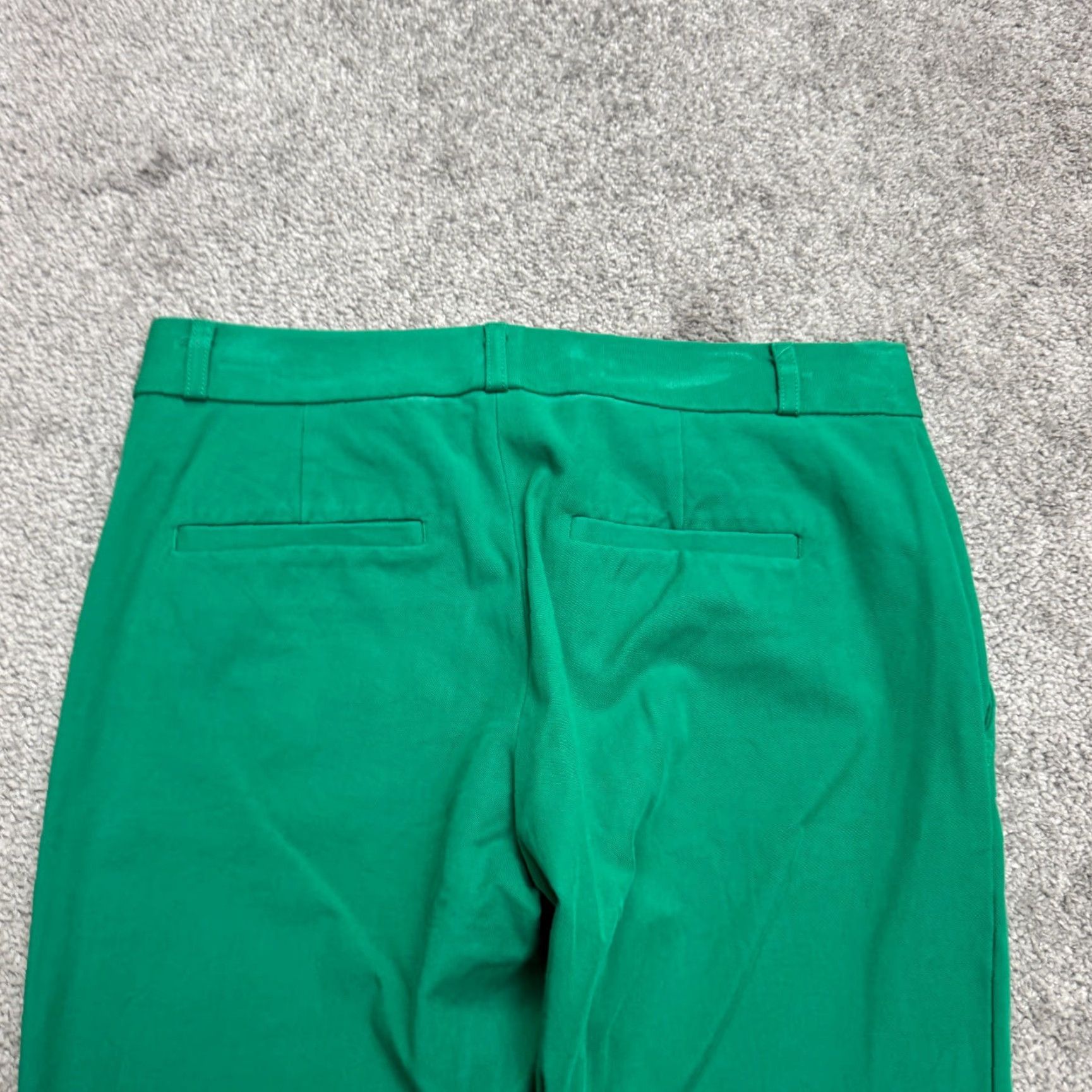 Banana Republic Banana Republic Ryan Straight Pants Womens 0 Green Mid Rise Dress Pants For Women 28x28 Flat Front Cotton Blend Breathable Comfortable Easy Care Size 25" / US 0 / IT 36 - 3 Thumbnail
