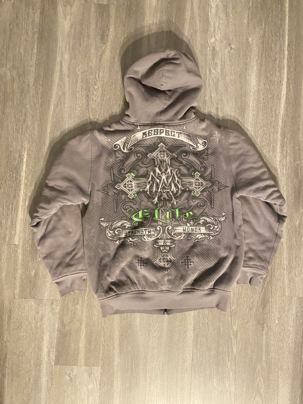 Affliction × Ed Hardy × Vintage Y2K MMA Elite Zip Up | Grailed 