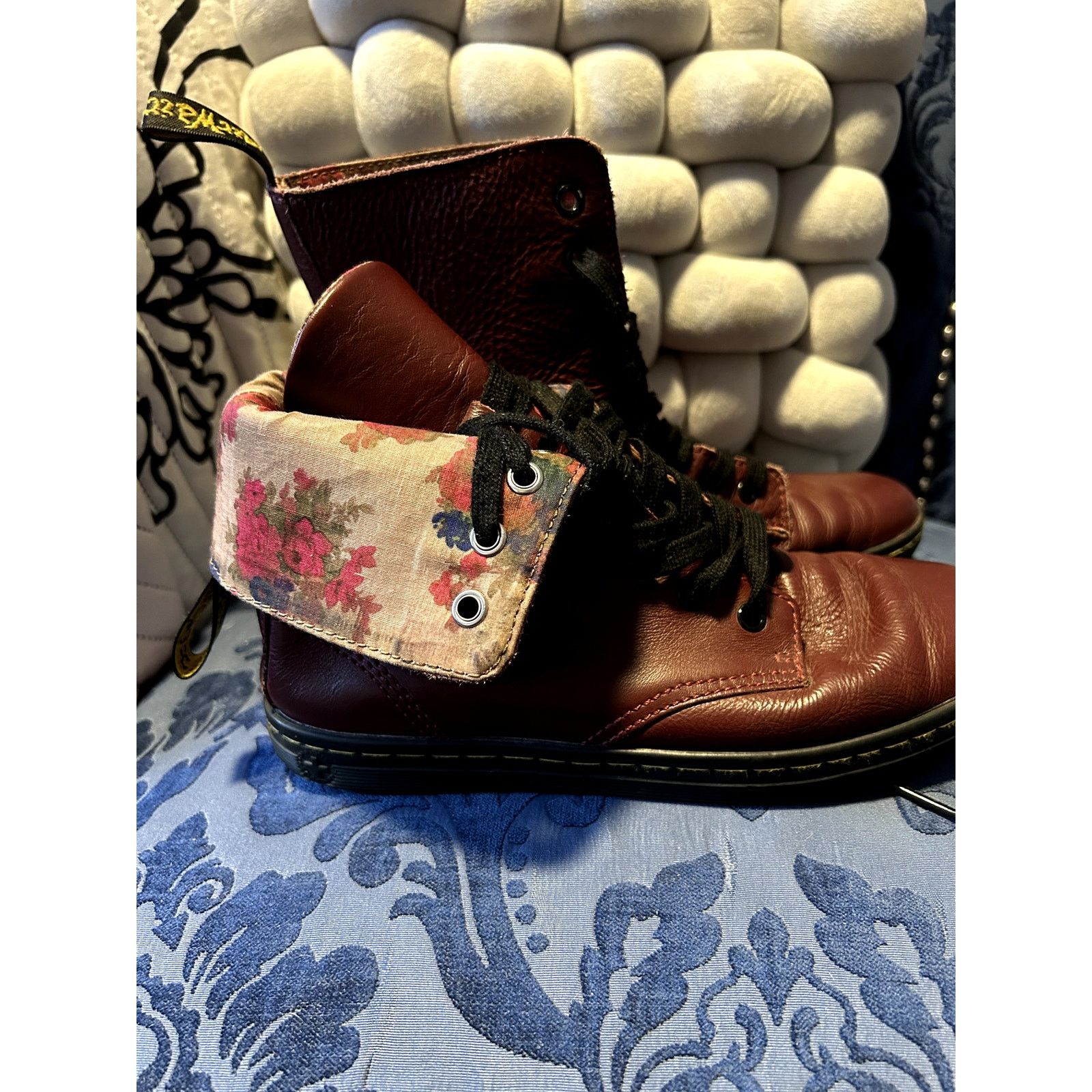 Dr. Martens Dr Martens Oxblood Stratford with Floral Boots size 7/EU 38 Size US 7 / IT 37 - 5 Thumbnail