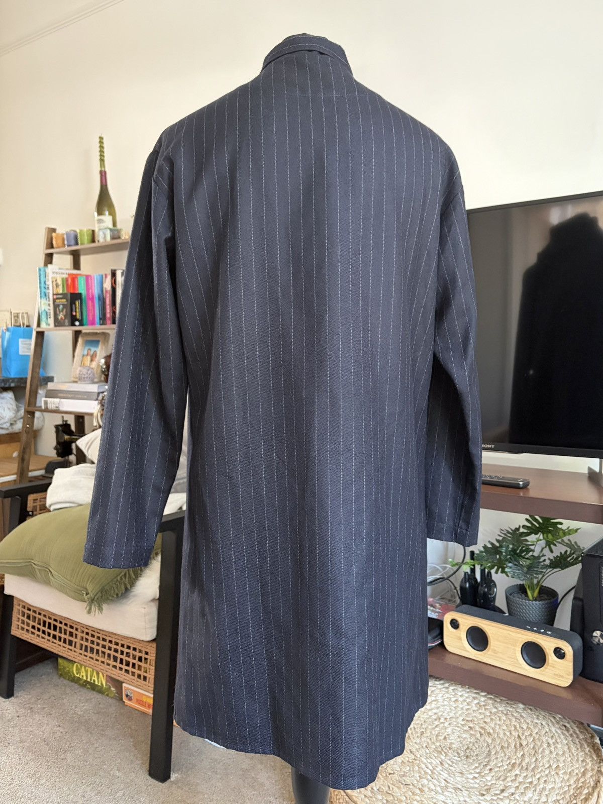 Christopher Nemeth Chalk Stripe Long Shirt Size US L / EU 52-54 / 3 - 3 Thumbnail