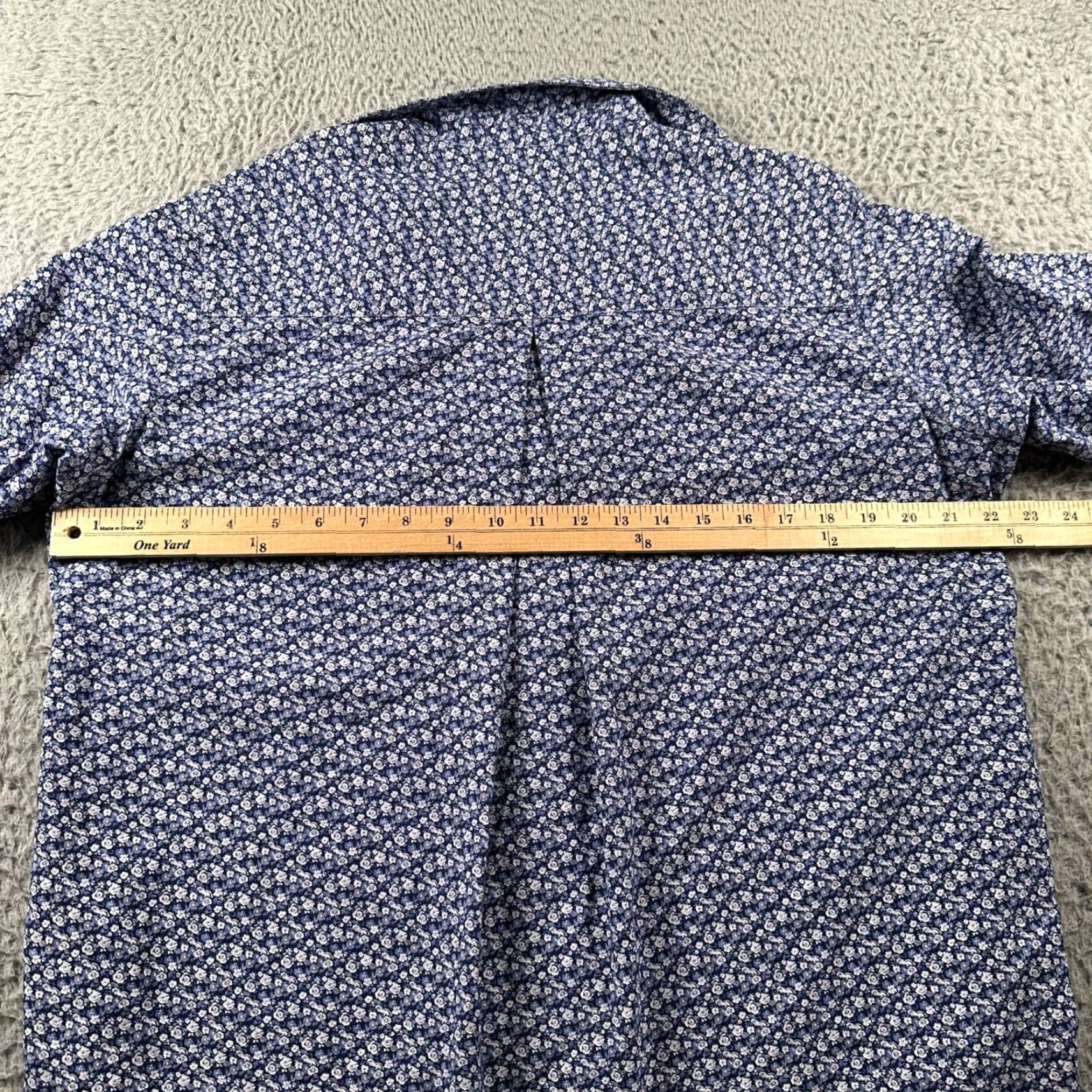 Vintage Grayson Hero Shirt Women's 04 Blue Floral Button Down Long Sleeve Top Casual Size S / US 4 / IT 40 - 5 Thumbnail