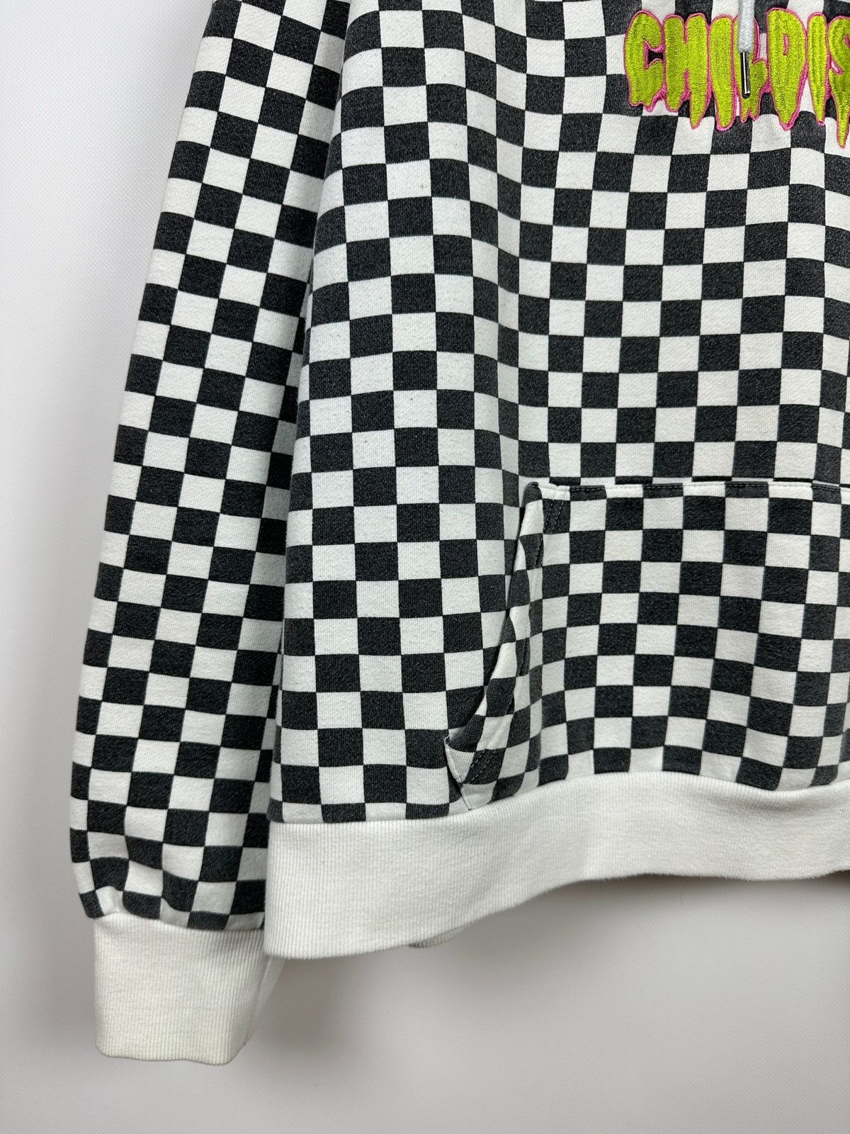 Vintage Childish Checkered Oversized Skateboard Hoodie Size US L / EU 52-54 / 3 - 13 Thumbnail